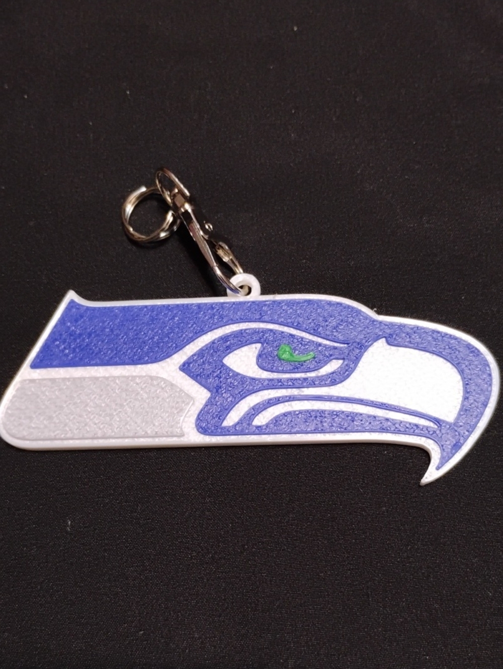 Seattle Seahawks Blue & White Keychain - NFL Team Logo
